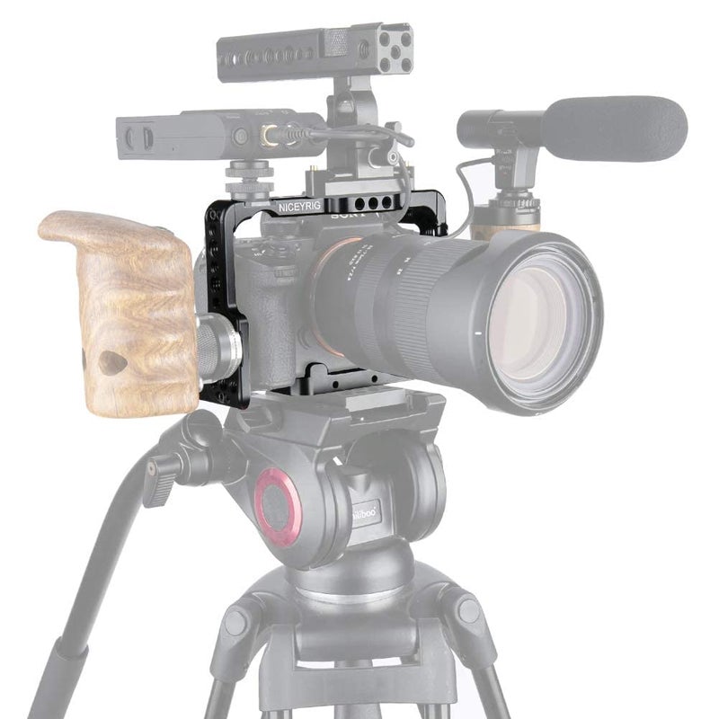 NICEYRIG حامل كاميرا NICEYRIG لSony A7III/ A7RIII/ A7RIV/ A7SIII/ A7SII/ A7RII/ A7II/ A9، مع خيط M6 روزيت ناتو سكة حديد باردة - 172 - Image 5